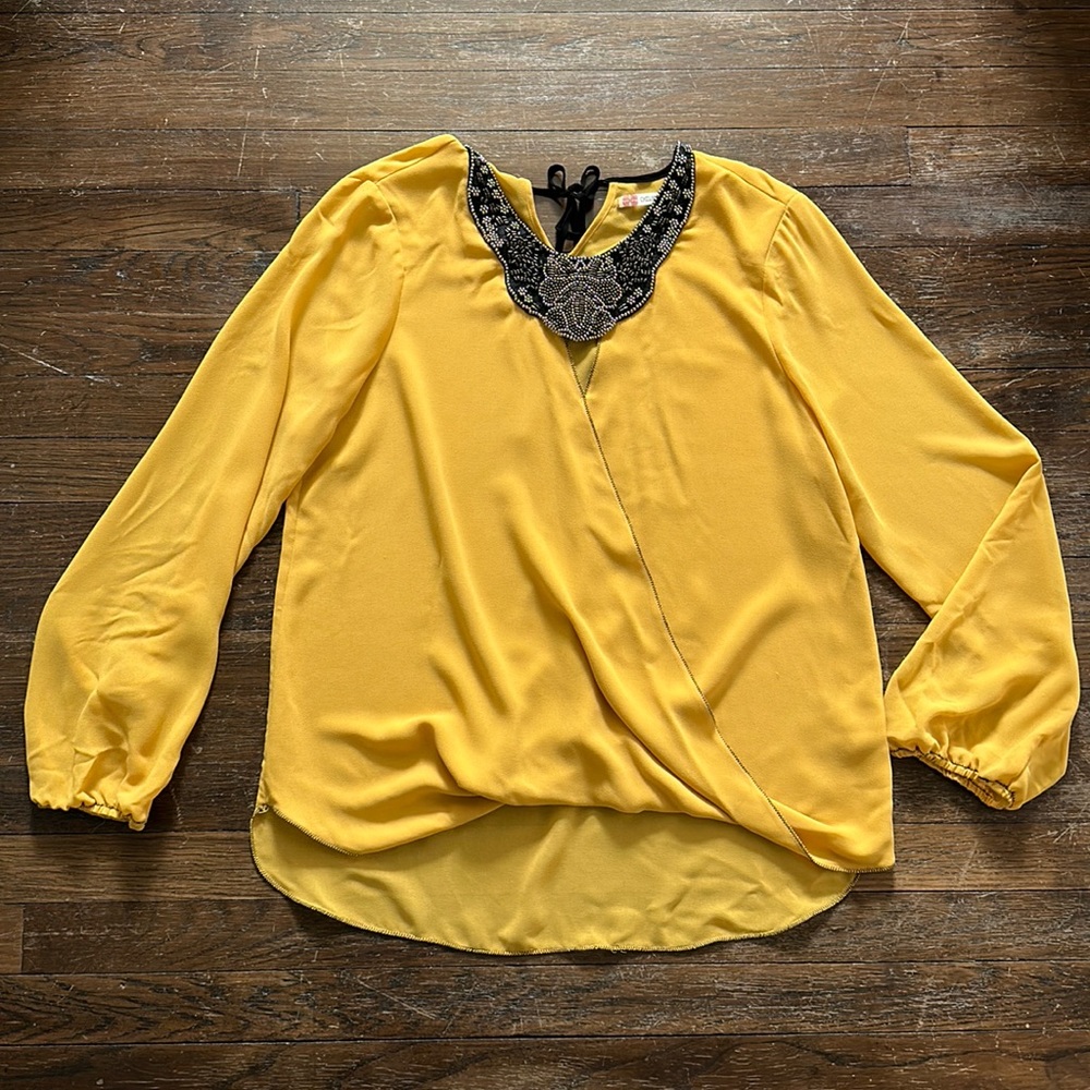 Beaded Neck Blouse